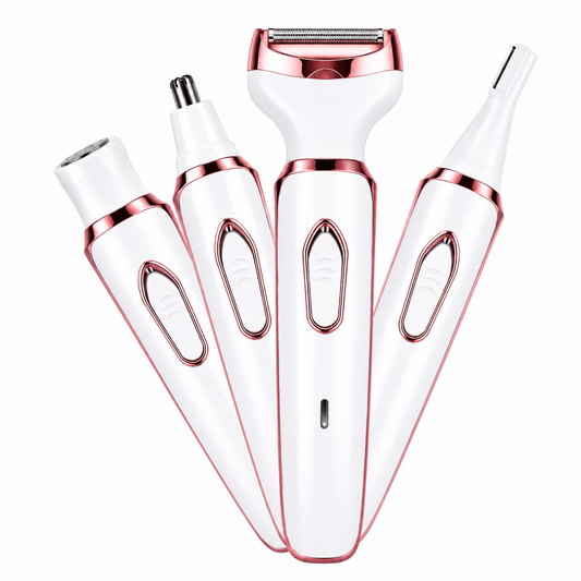 4-in-1 Women’s Electric Shaver & Precision Trimmer – USB Rechargeable